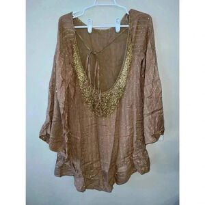 SUNDRESS dress with beads size xs/small